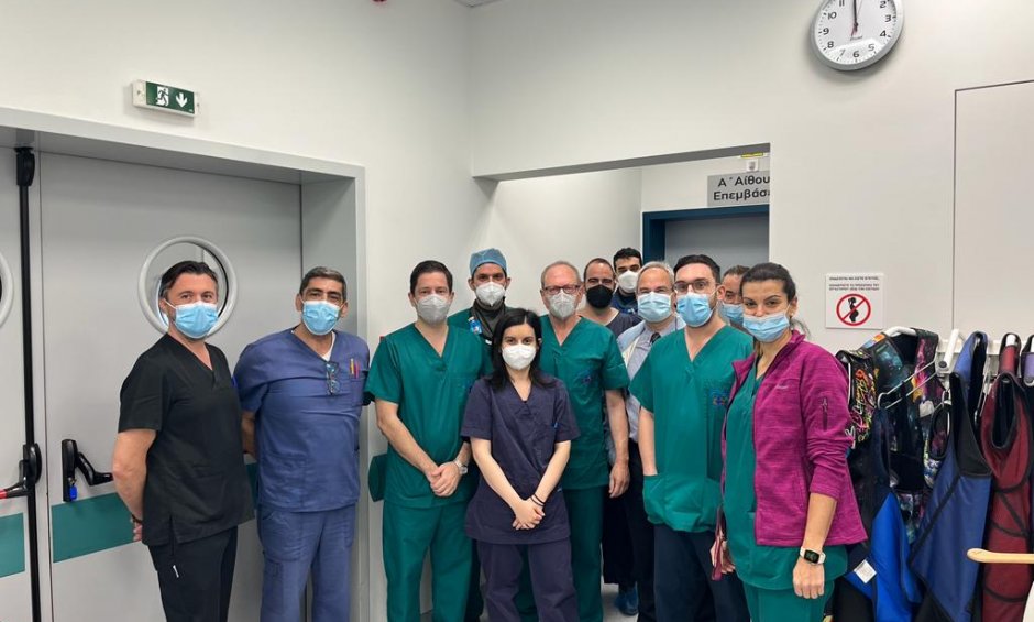 Πρώτη διακαθετηριακή εμφύτευση αορτικής βαλβίδας (TAVI) στο νοσοκομείο «Η Σωτηρία»